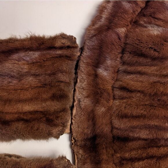 Vintage 50s 60s Hansen & Son Fine Furs Chicago Mink Cape‎ Stole Caplet - Picture 12 of 16